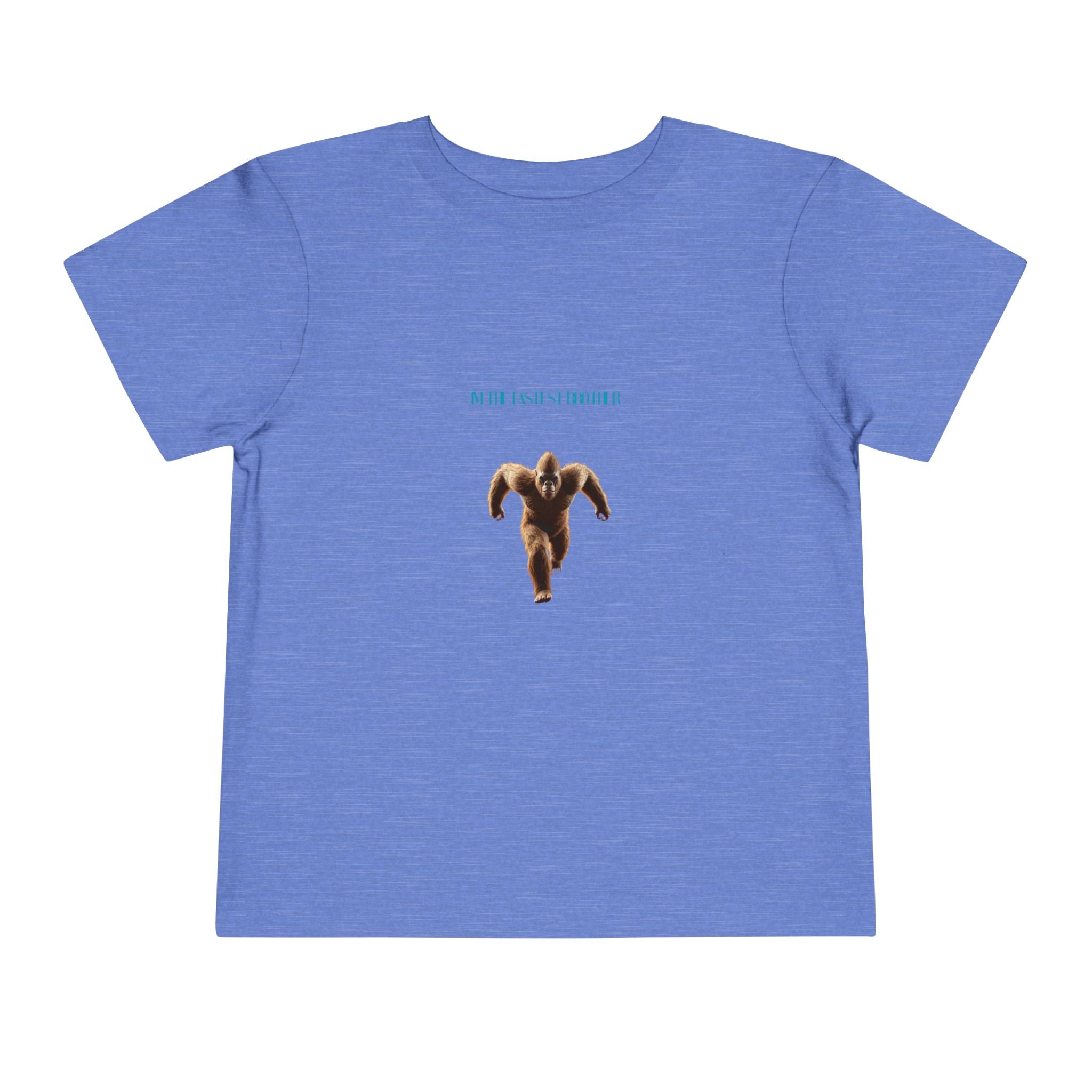 Toddler Tee with Running Sasquatch Print — Kids Shirt
