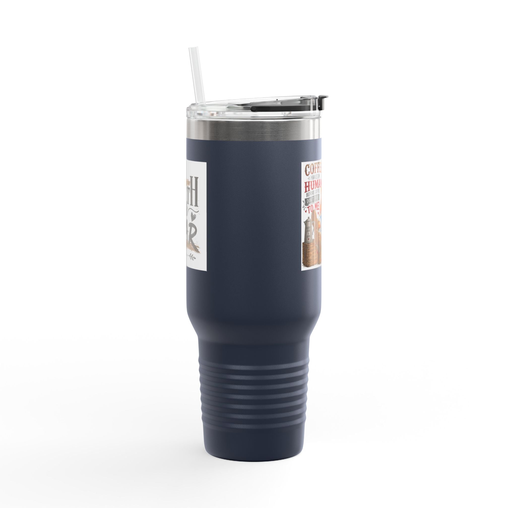 40oz Insulated Travel Mug Country Granny Coffee Addict