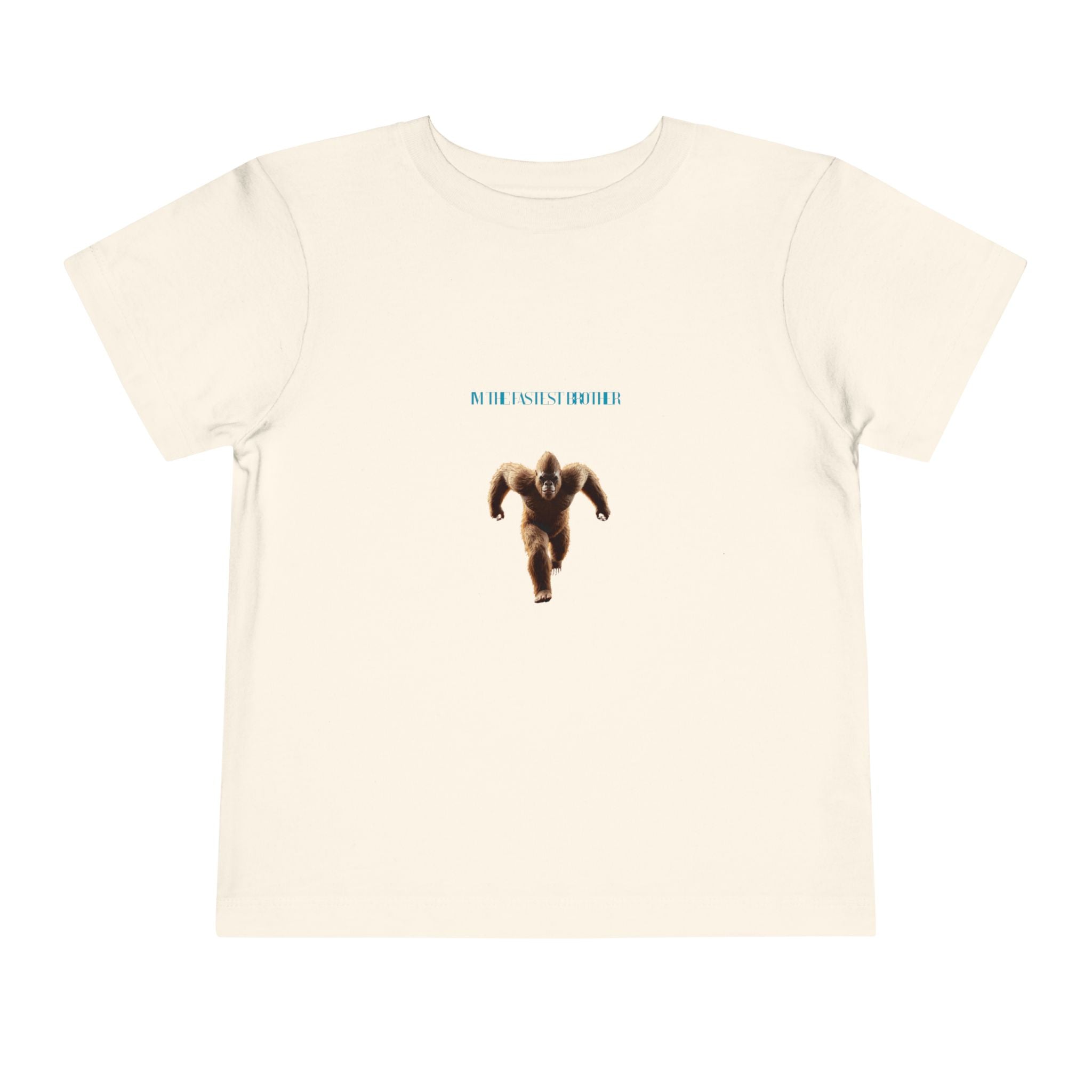 Toddler Tee with Running Sasquatch Print — Kids Shirt