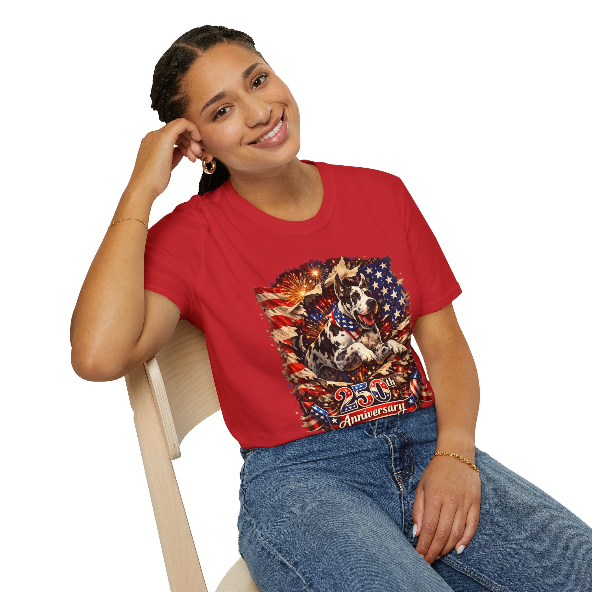 Patriotic 250th Great Dane T-Shirt