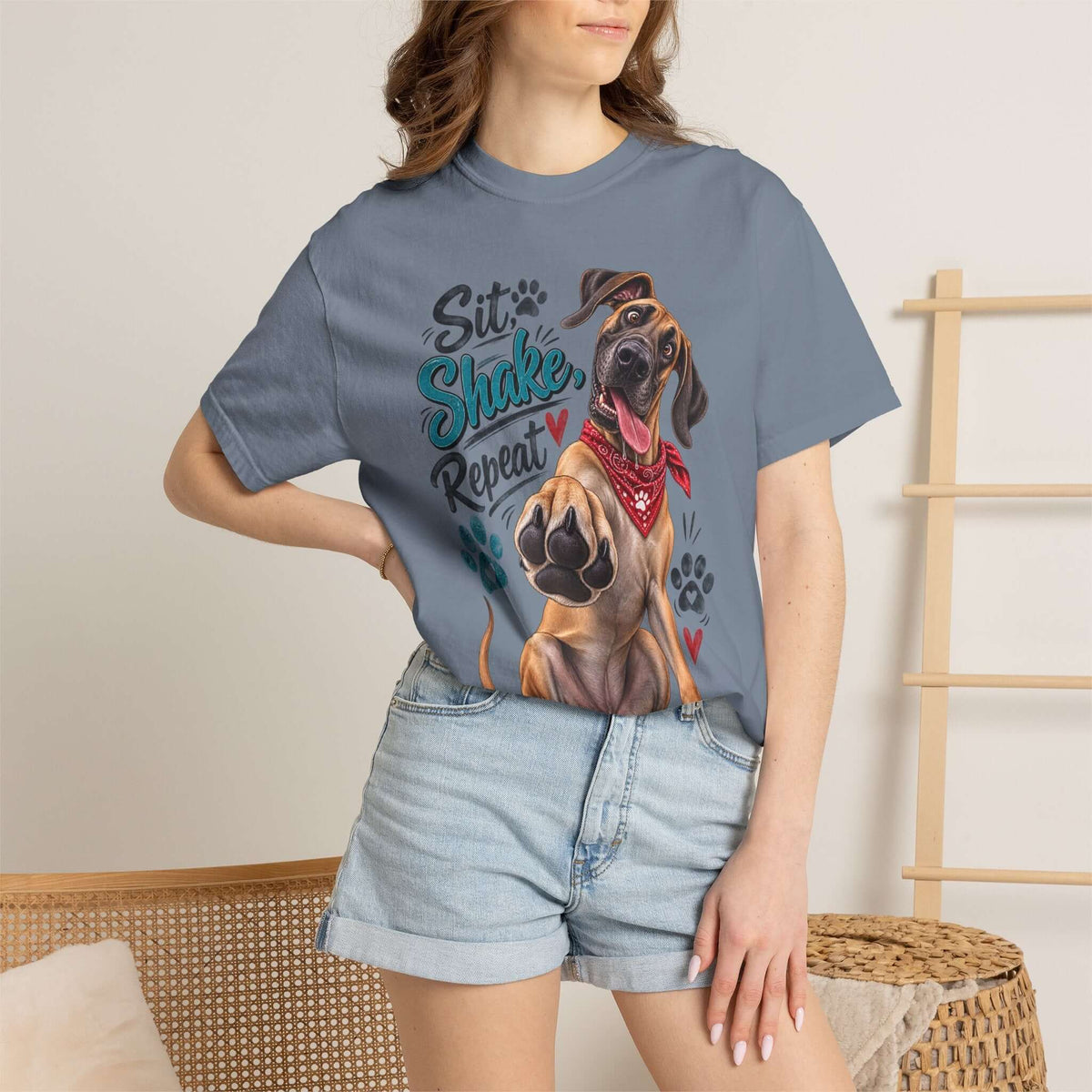 Great Dane Paw Print Tee