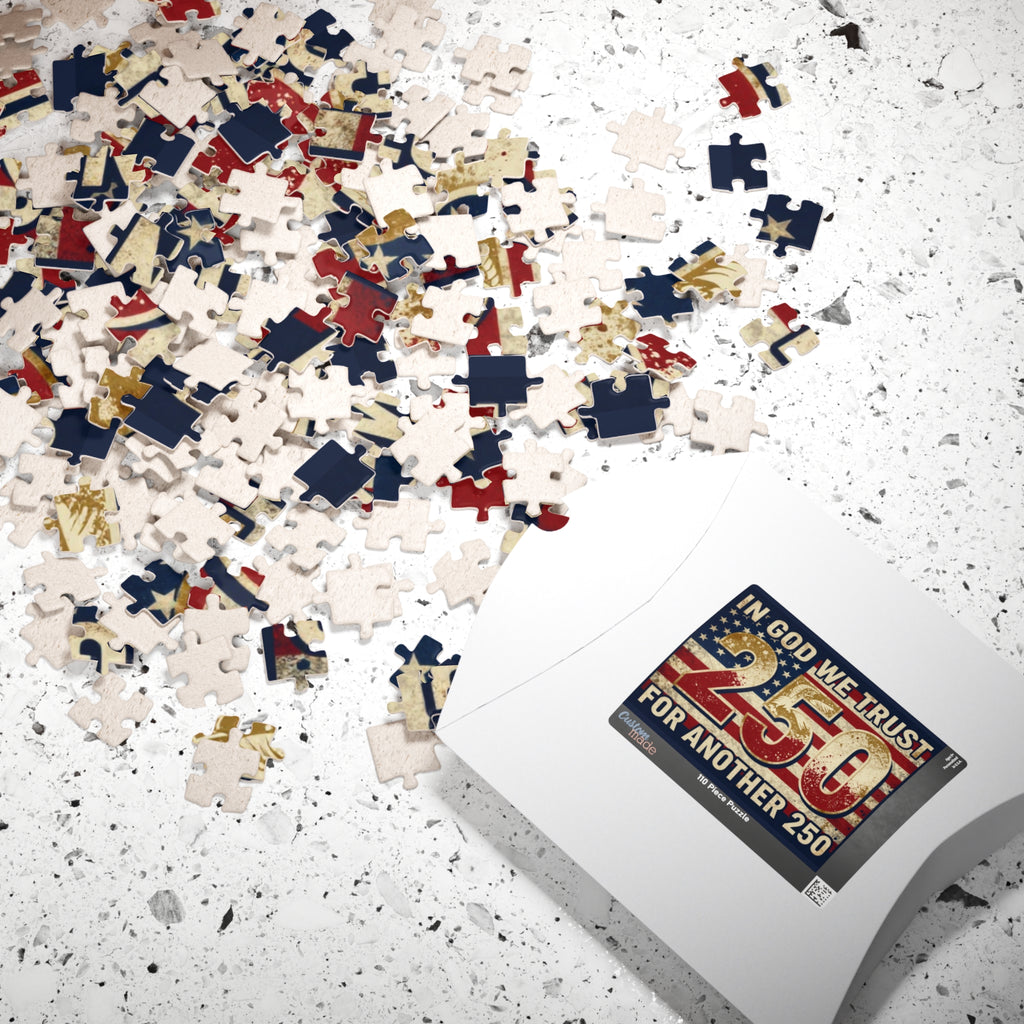 Patriotic "In God We Trust 250 For Another 250" Jigsaw Puzzle