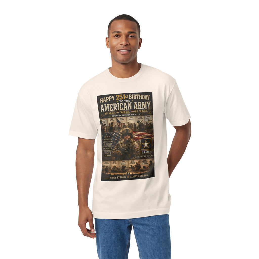 American Army 251st Birthday T-Shirt — Patriotic Military Tribute Tee