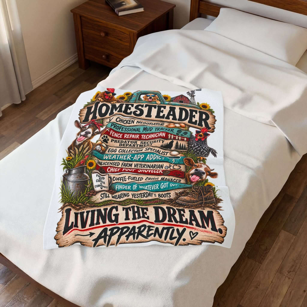 Homesteader Velveteen Plush Blanket