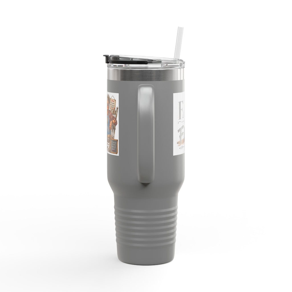 40oz Insulated Travel Mug Country Granny Coffee Addict