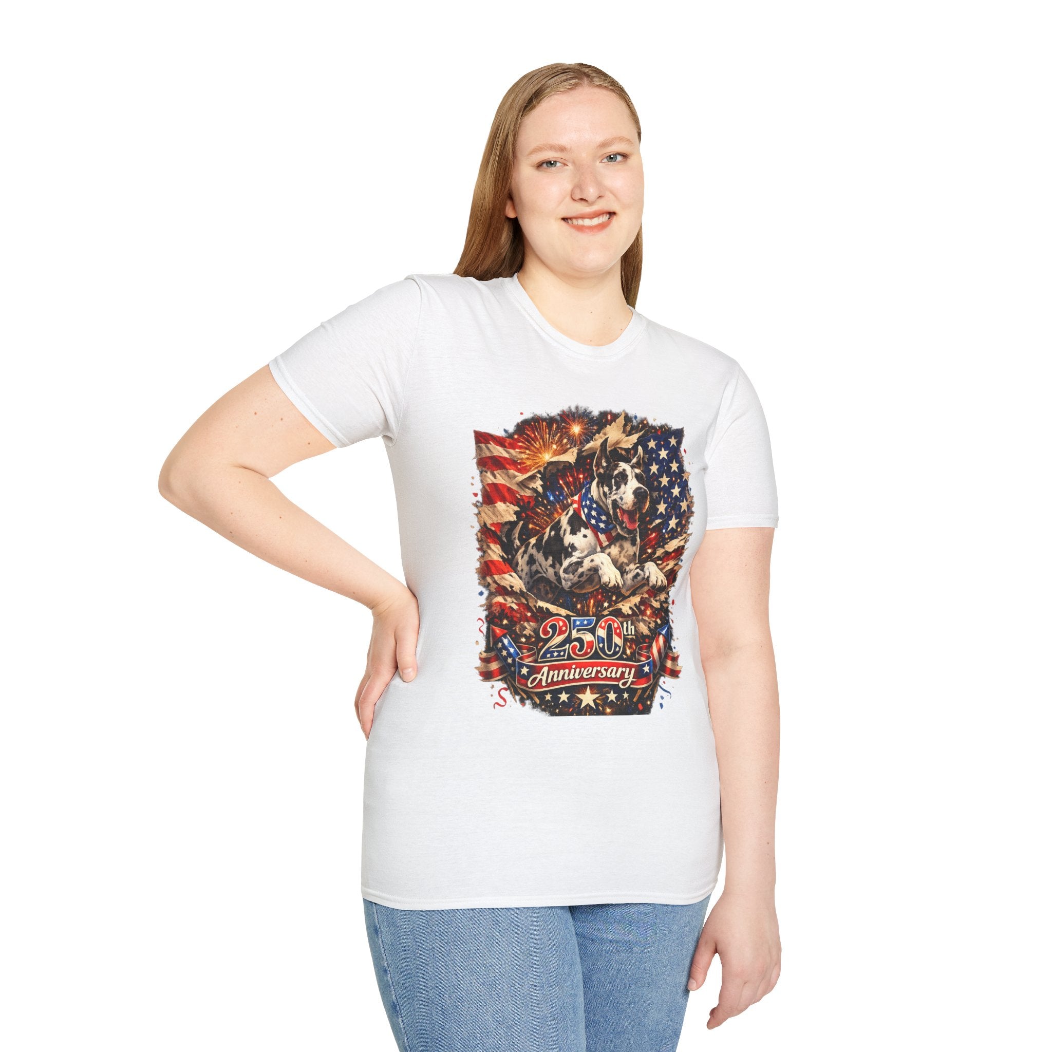 Patriotic 250th Great Dane T-Shirt