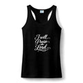 Praise the Lord Women's Performance Tank Top – 'I Will Praise the Lord' Christian Faith Activewear