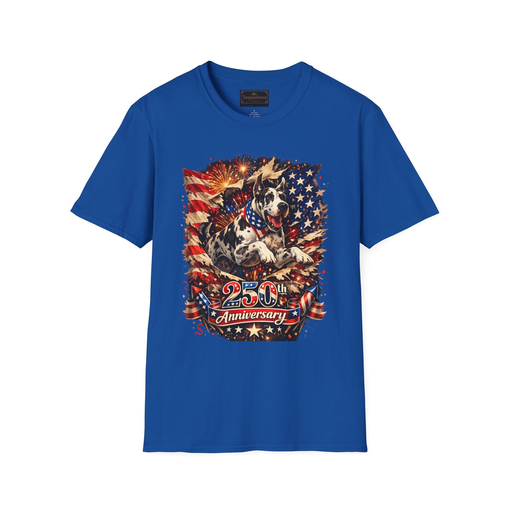 Patriotic 250th Great Dane T-Shirt