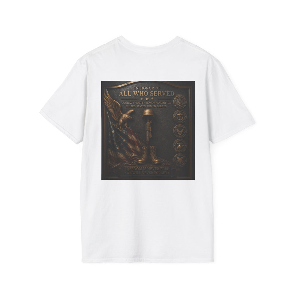 Military veteran memorial patriotic — Everyday Casual Tee