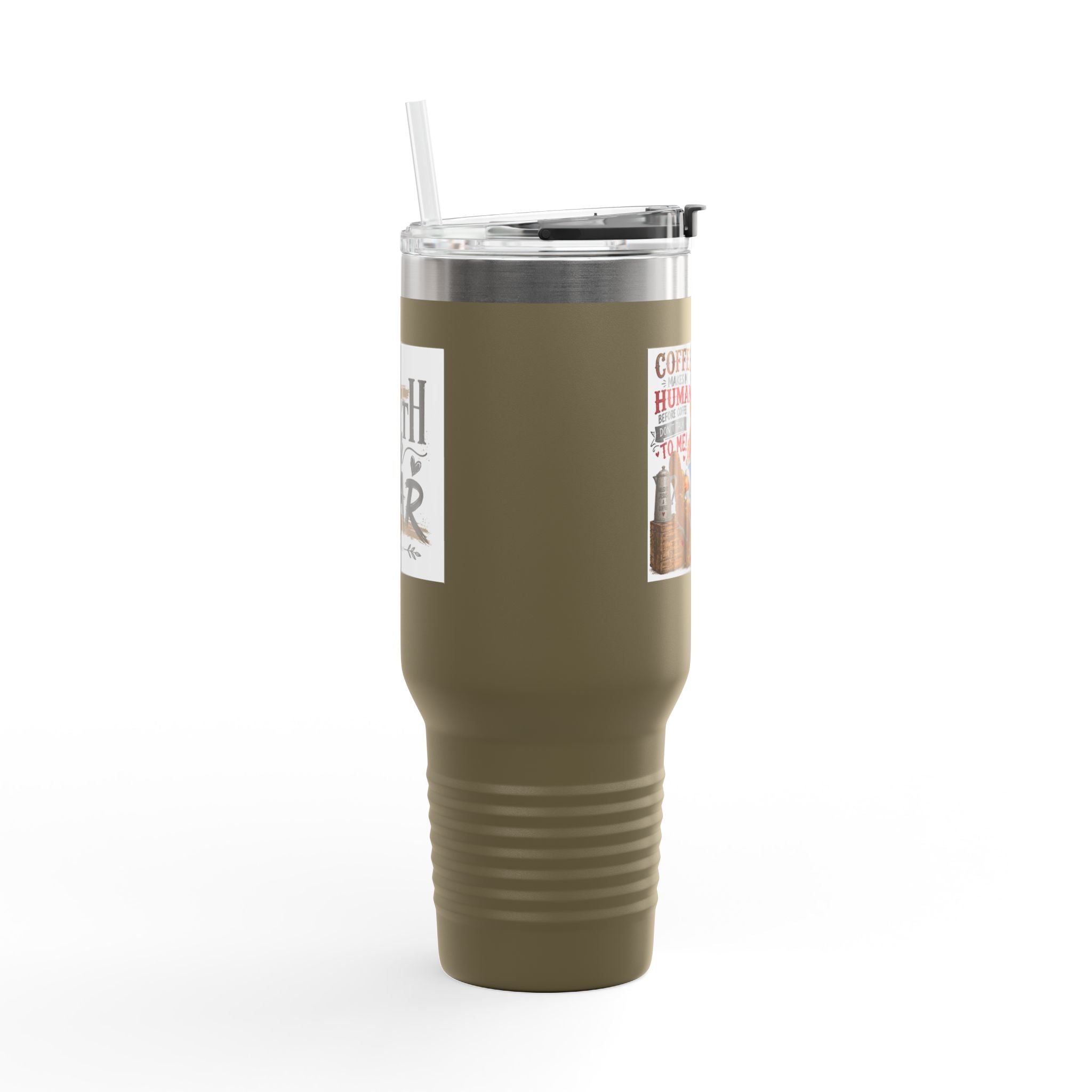 40oz Insulated Travel Mug Country Granny Coffee Addict