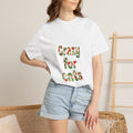Crazy for Cats Floral T-Shirt