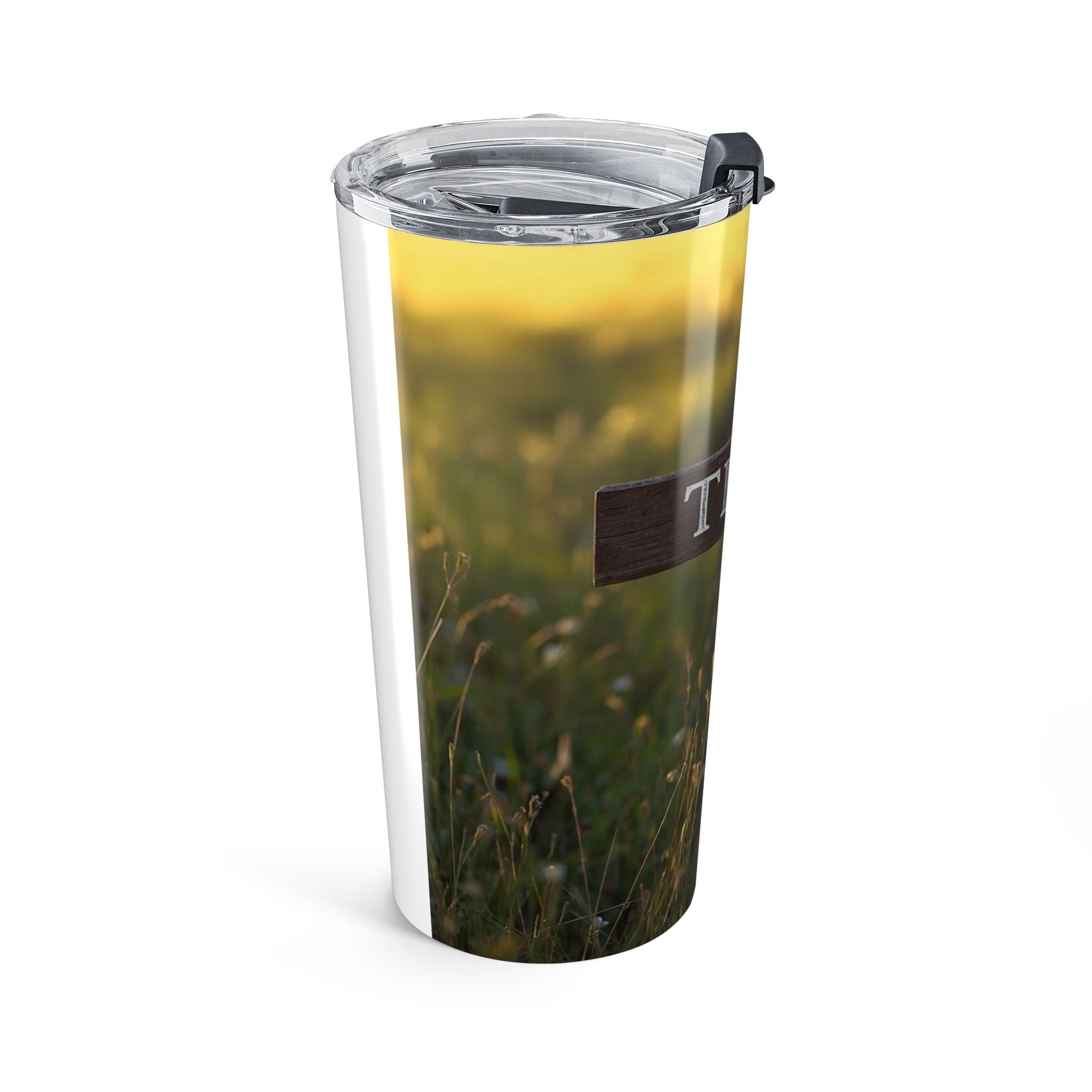 Thine Will Be Done Cross 20oz Tumbler — Christian Faith Travel Mug