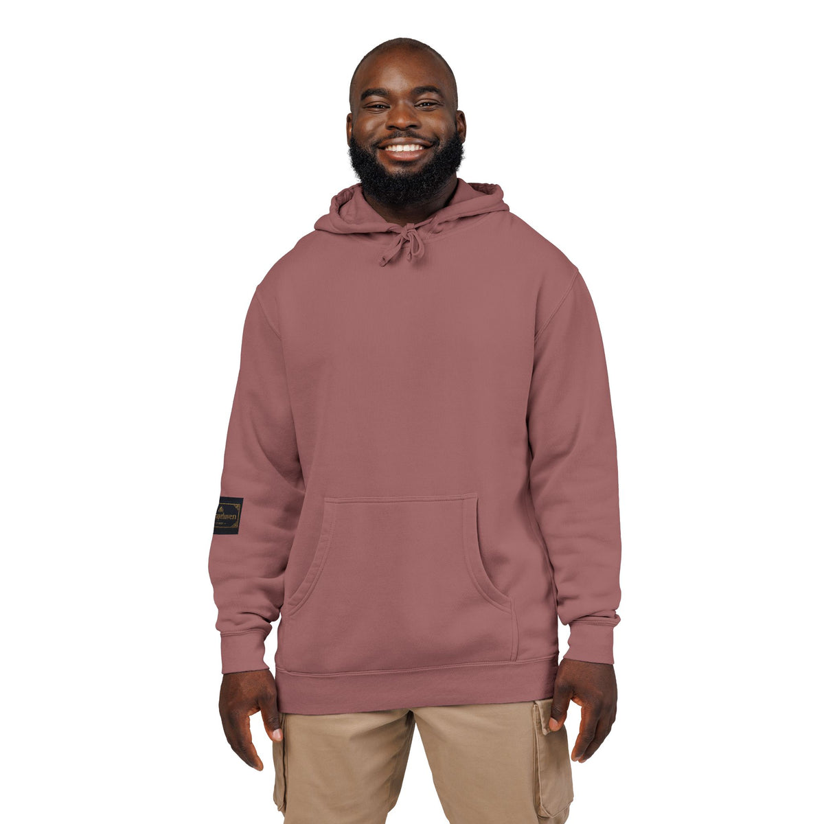 Faith Over Fear Hoodie — Pigment-Dyed Inspirational Pullover