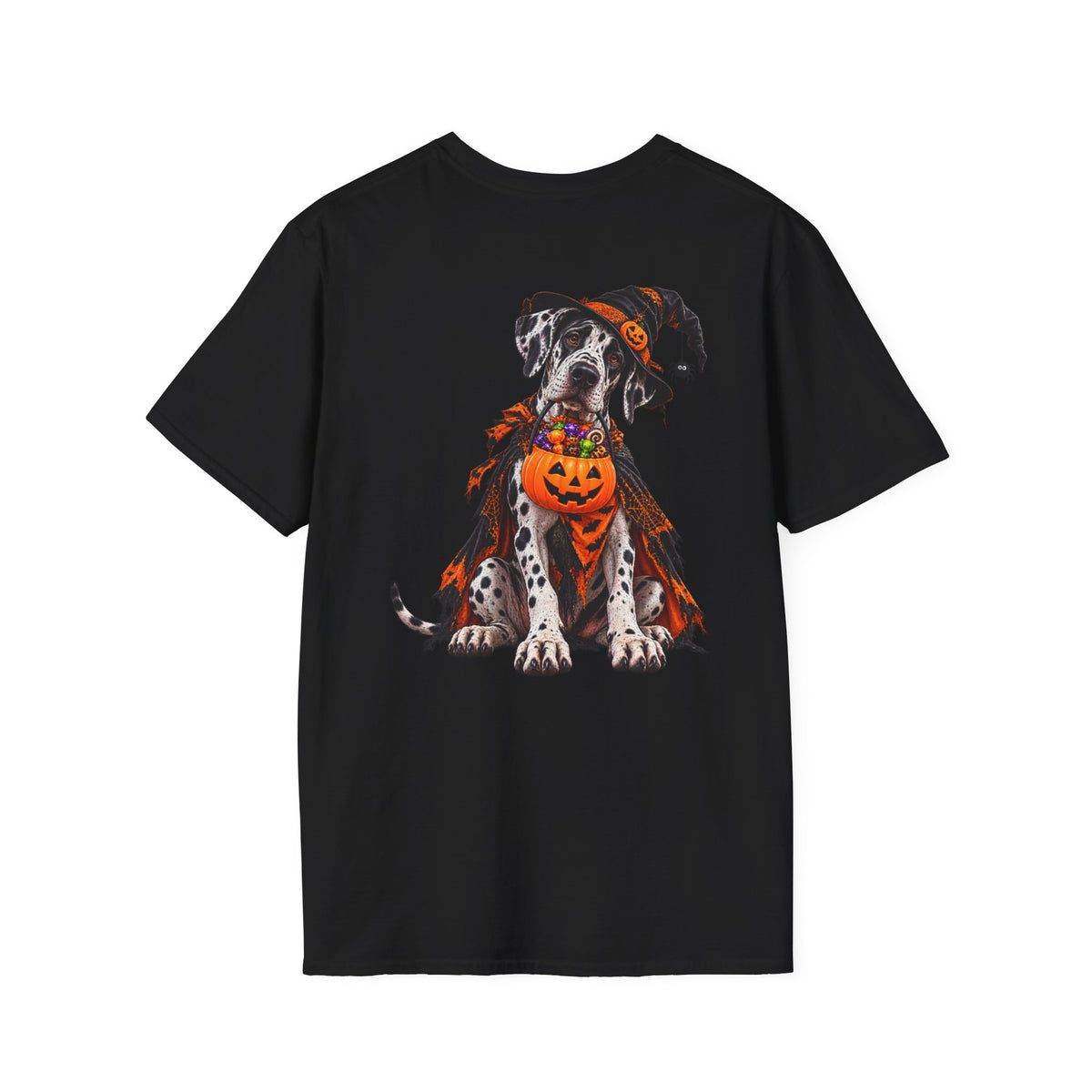 Halloween Dalmatian T-Shirt — Cute Dog with Jack-O’-Lantern Costume