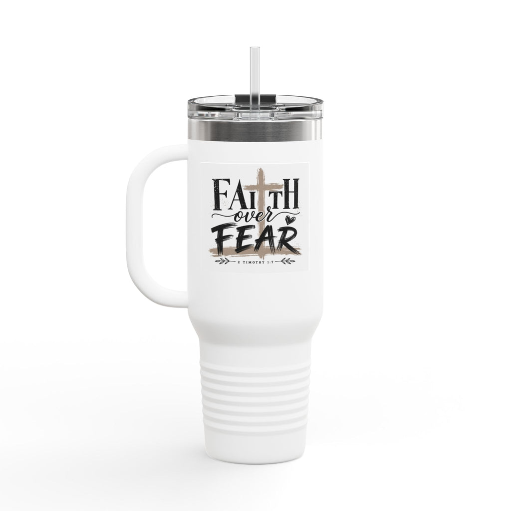 40oz Insulated Travel Mug Country Granny Coffee Addict