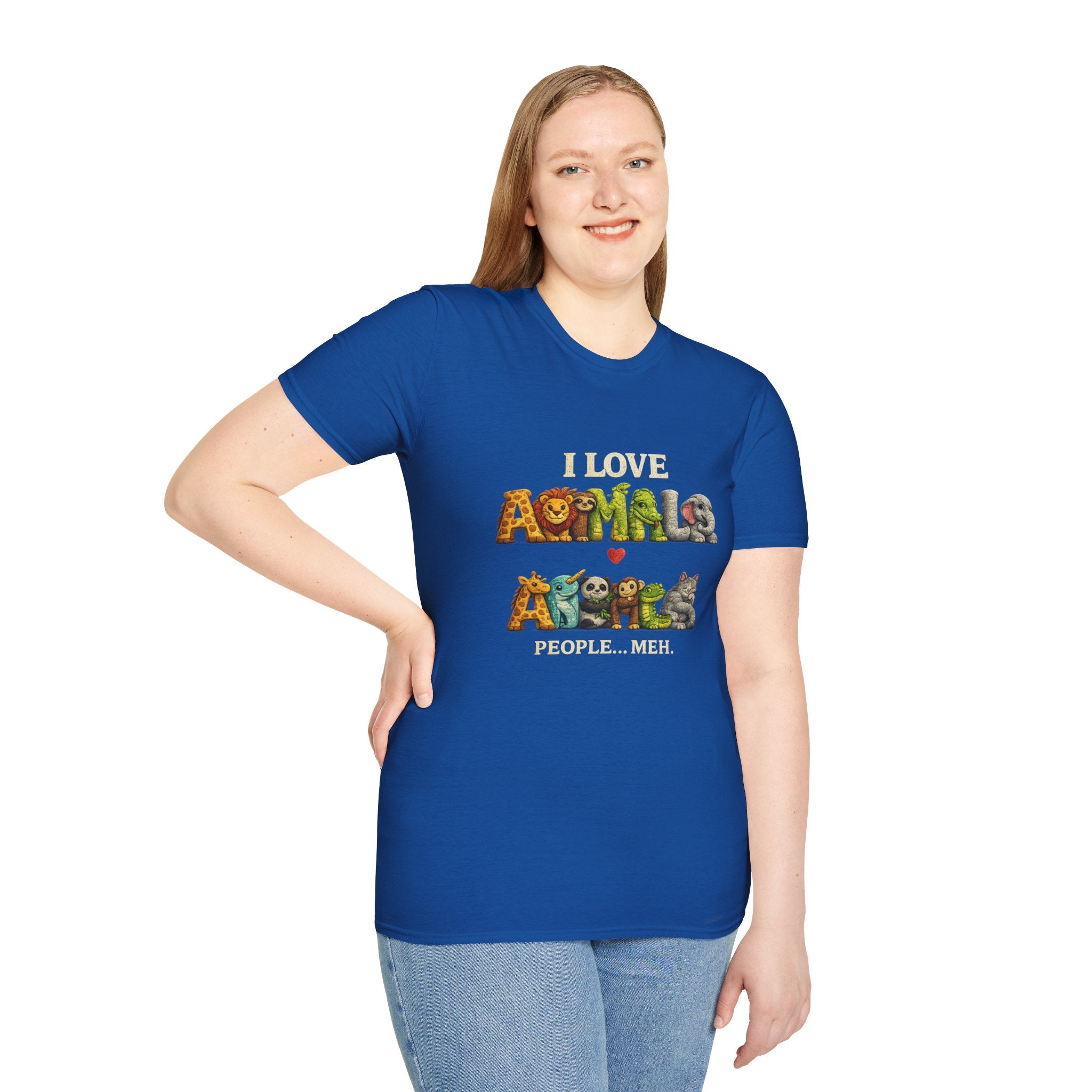 "I Love Animals" Cute Wildlife Graphic Tee