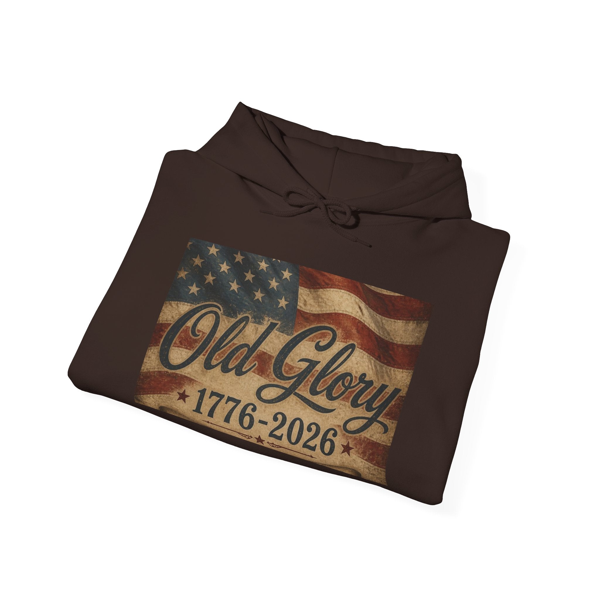 Patriotic Old Glory 1776-2026 Hoodie — American Flag Sweatshirt