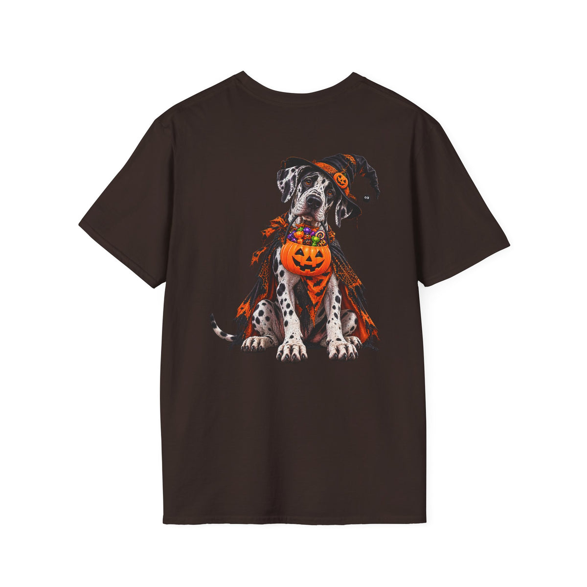 Halloween Dalmatian T-Shirt — Cute Dog with Jack-O’-Lantern Costume