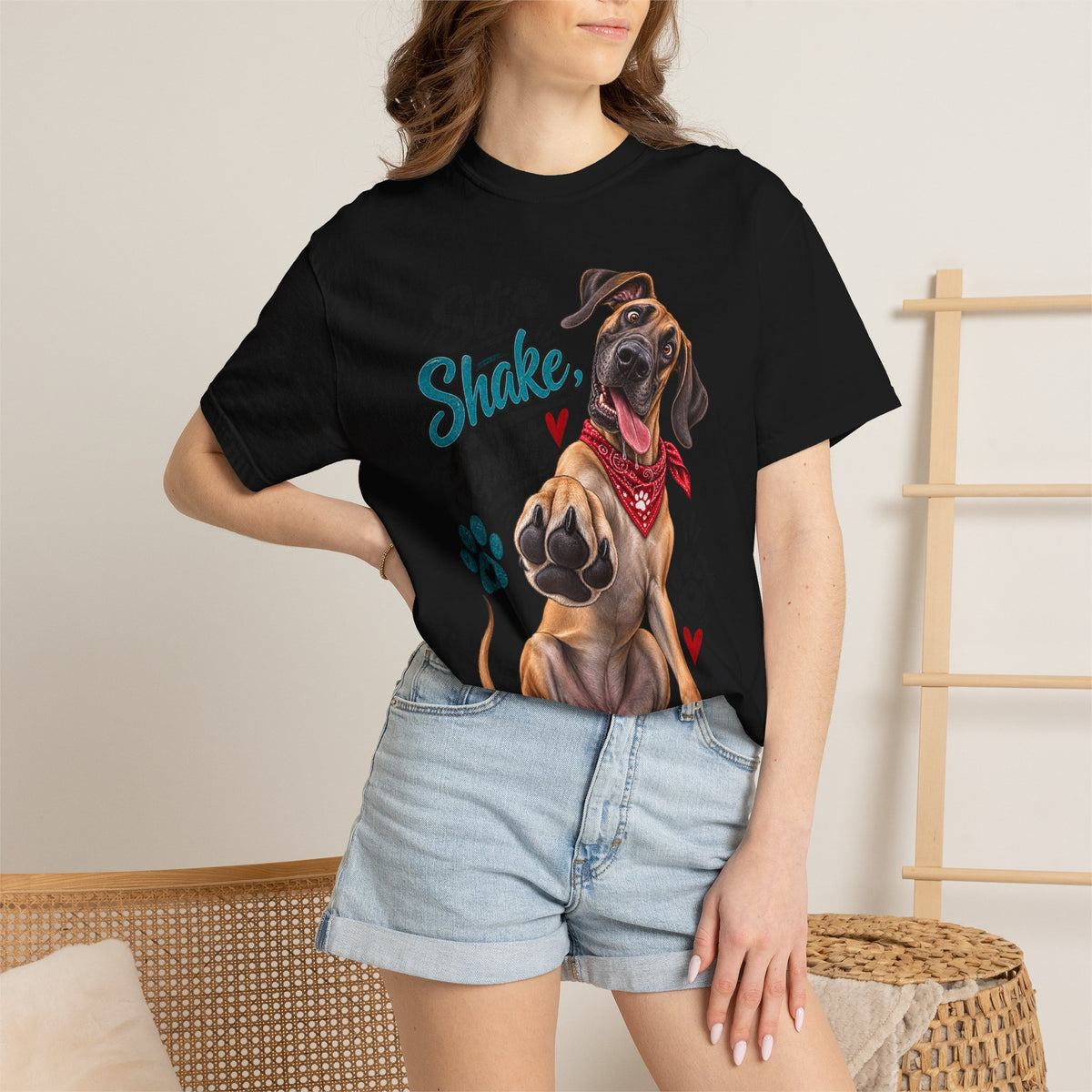 Great Dane Paw Print Tee