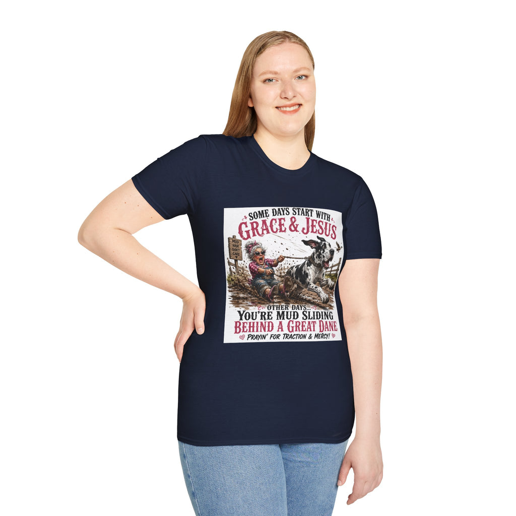 Christian Great Dane Mud-Slinging Graphic Tee