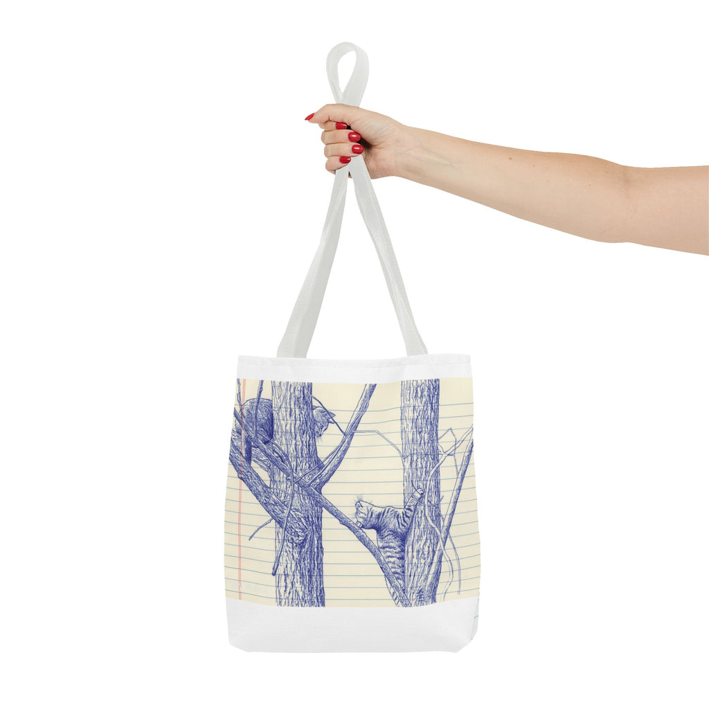 Ballpoint Sketch Cat Tote