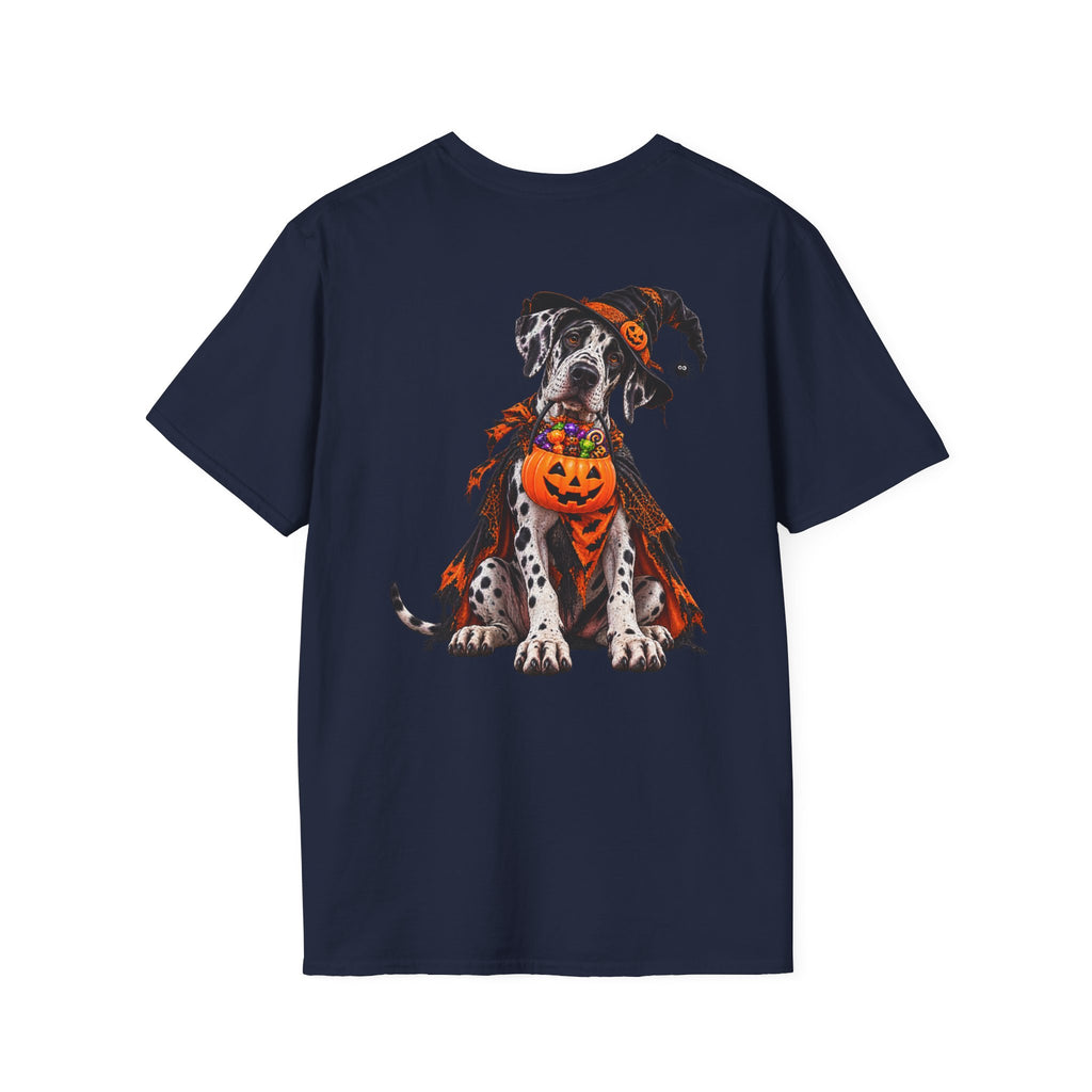 Halloween Dalmatian T-Shirt — Cute Dog with Jack-O’-Lantern Costume