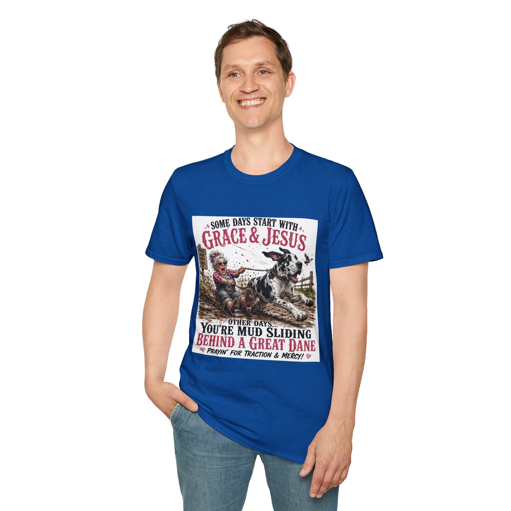 Christian Great Dane Mud-Slinging Graphic Tee