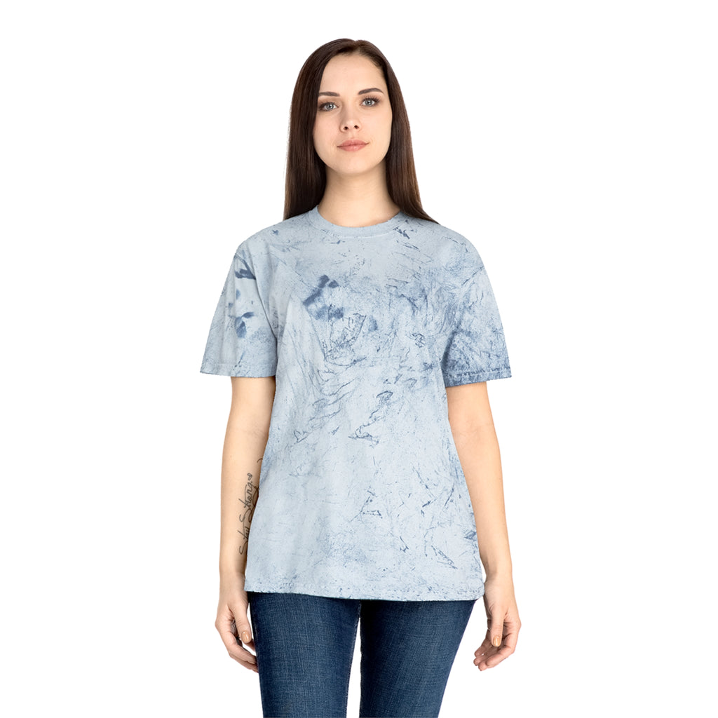 Christian Tie-Dye T-Shirt — "Jesus Saved Me, I'm Just Here for the Testimony"