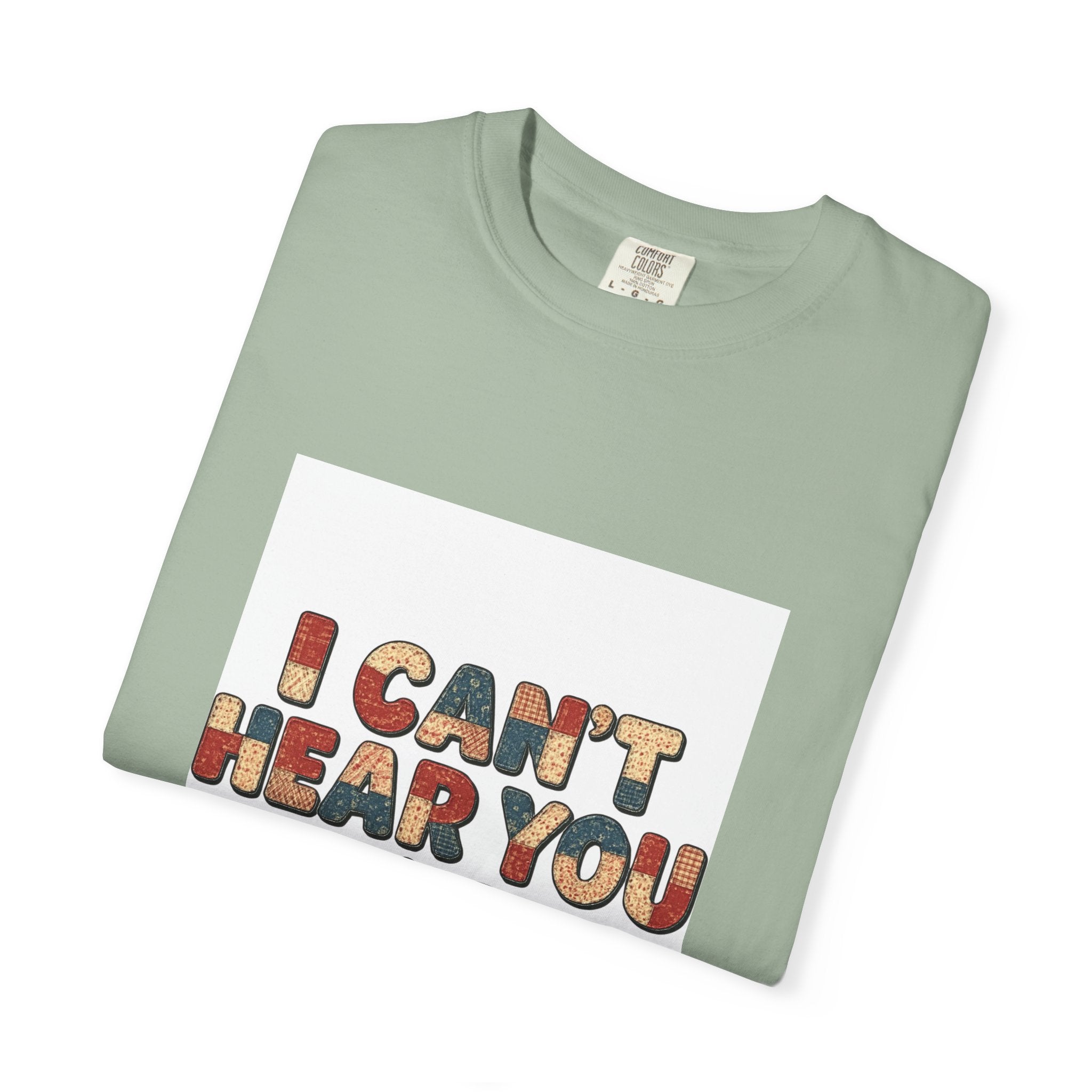 Quilting T-Shirt — "I Can't Hear You I'm Quilting" Retro Craft Tee