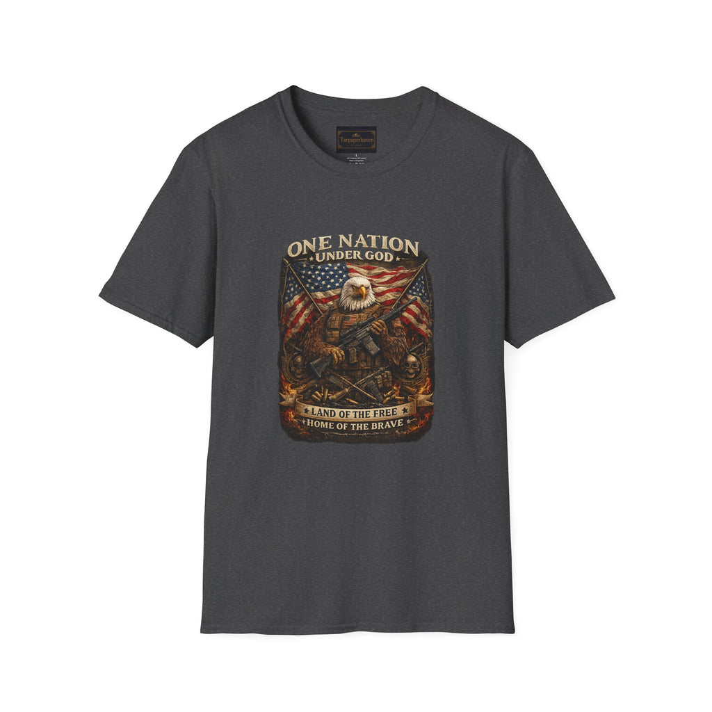 One Nation Under God Eagle T-Shirt — American Flag Patriotic Graphic Tee