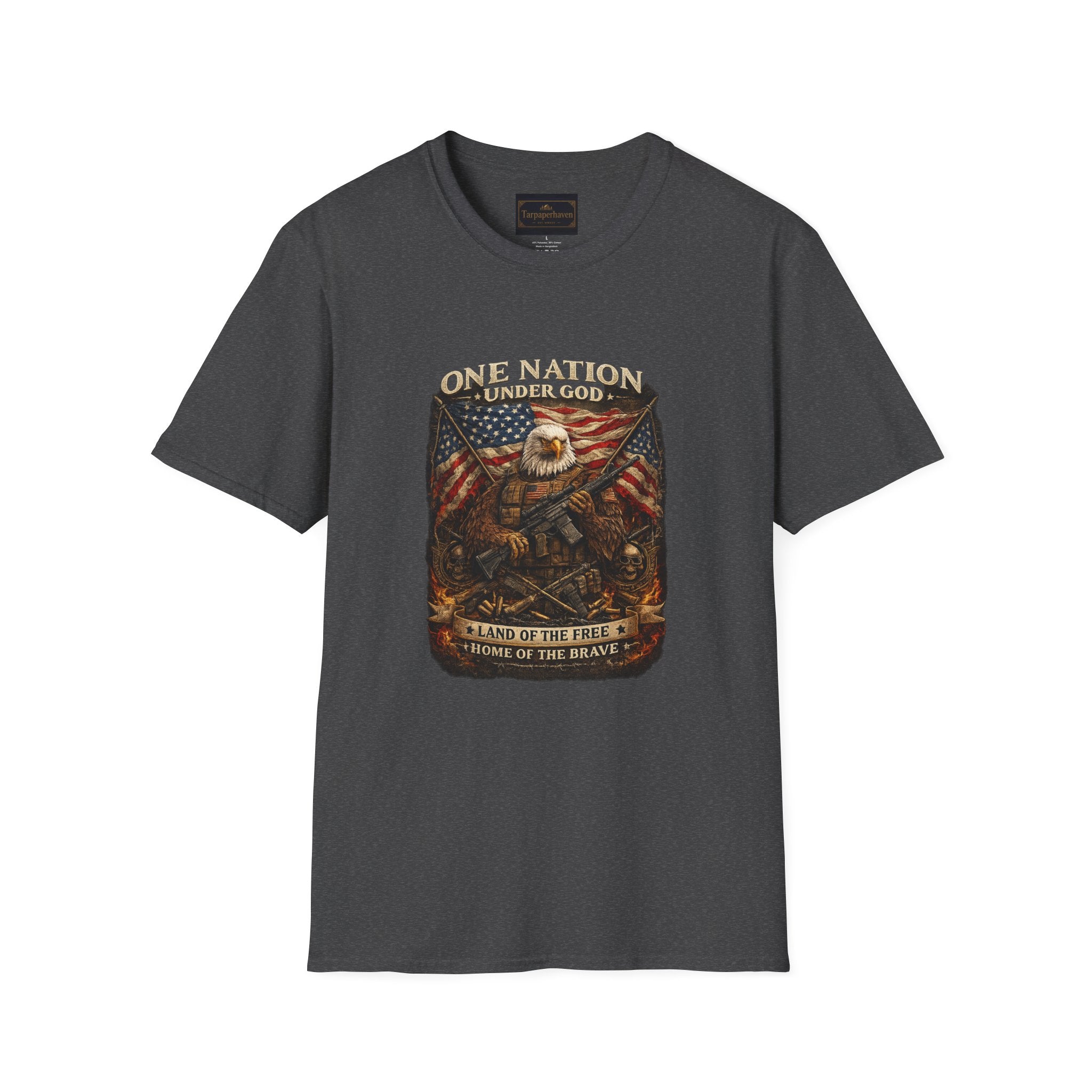 One Nation Under God Eagle T-Shirt — American Flag Patriotic Graphic Tee