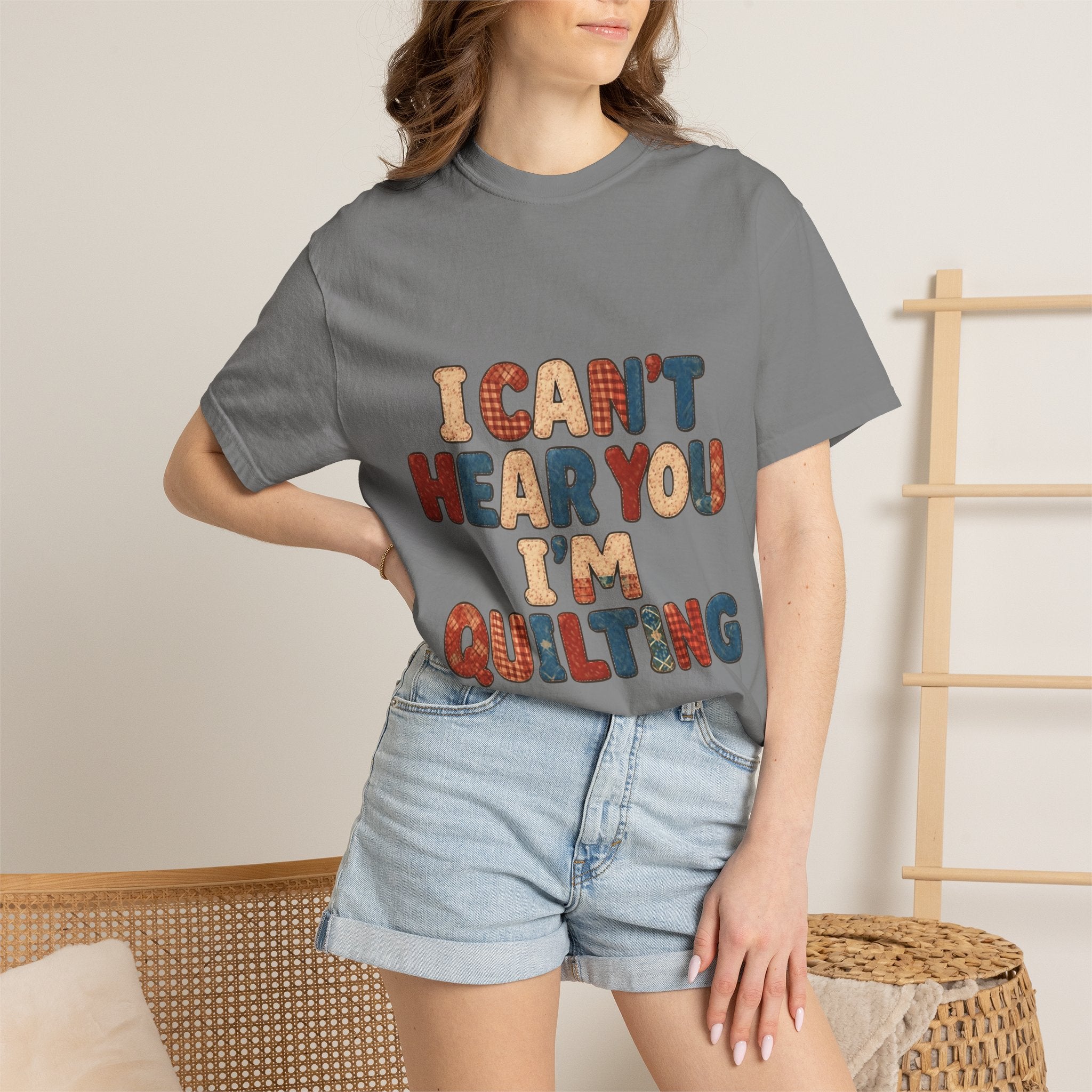 Quilting T‑Shirt - "I Can't Hear You I'm Quilting" Crafting Tee