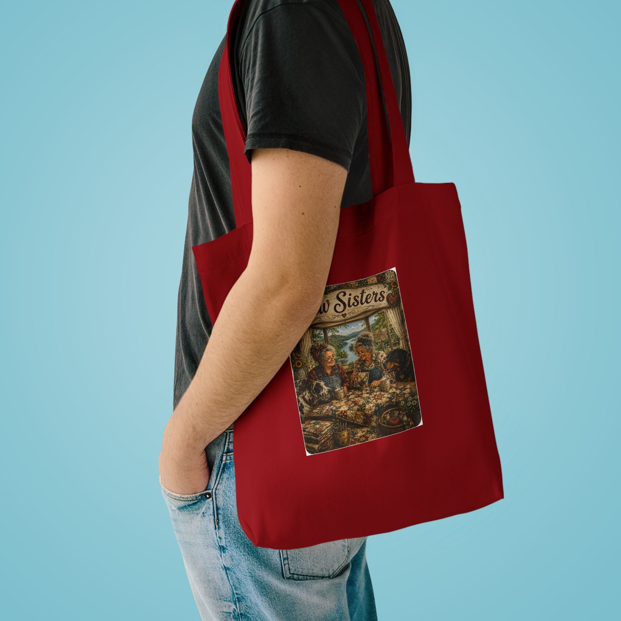 Vintage “Sew Sisters” Ozark MO Design Tote bag