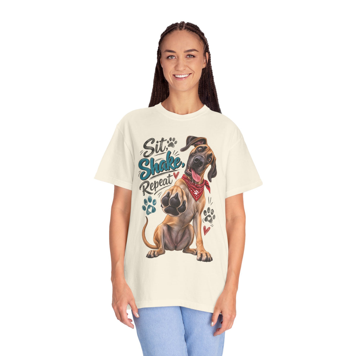 Great Dane Paw Print Tee