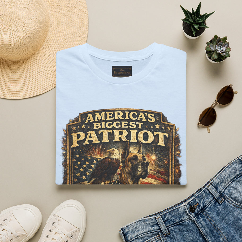 Patriot T-Shirt — Great Dane 1776–2026 Vintage Eagle Flag Tee