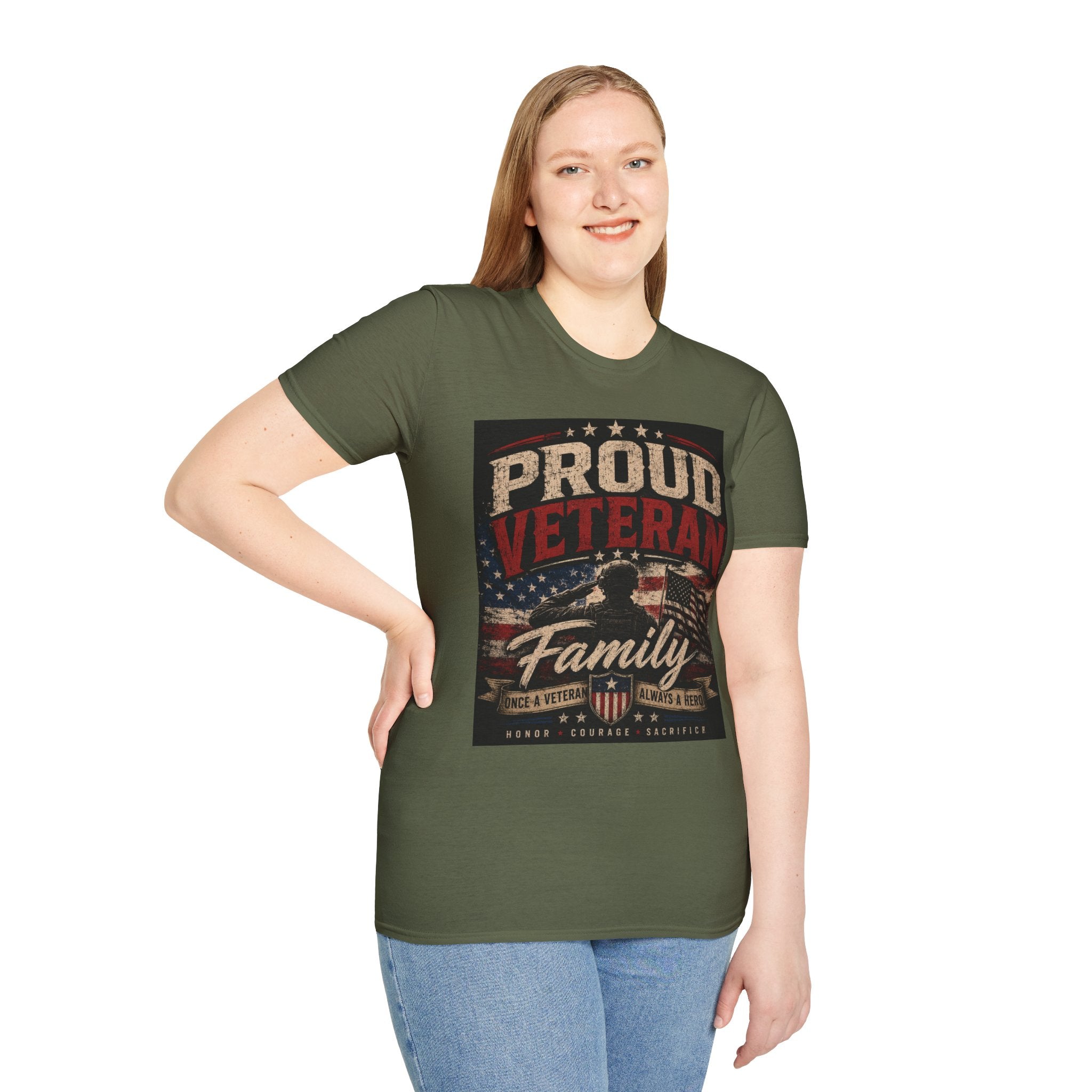 Proud Veteran T-Shirt — Patriotic Military Family Tee