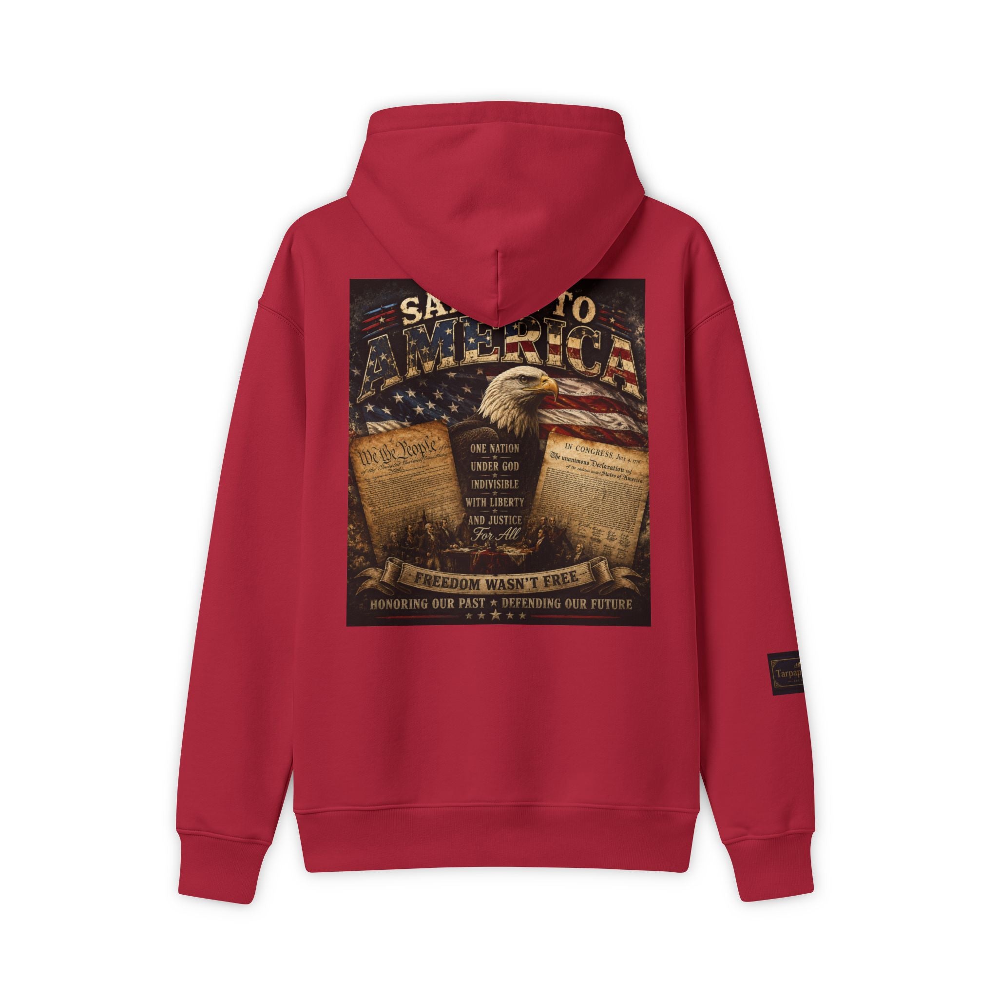 Tarpaperhaven Patriotic Hoodie — America 250th Graphic Sweatshirt