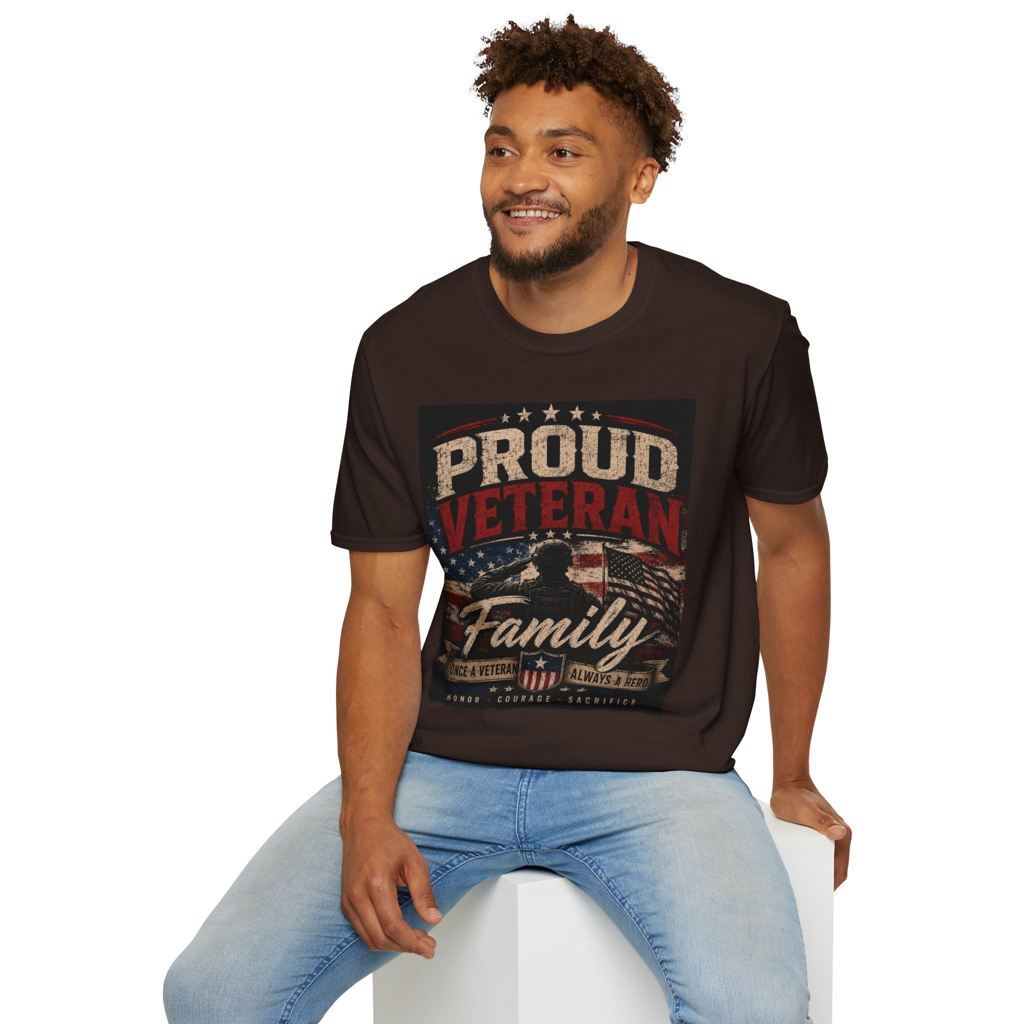 Proud Veteran T-Shirt — Patriotic Military Family Tee