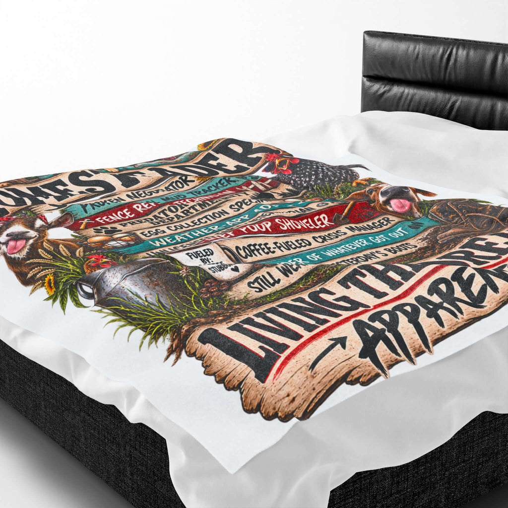 Homesteader Velveteen Plush Blanket