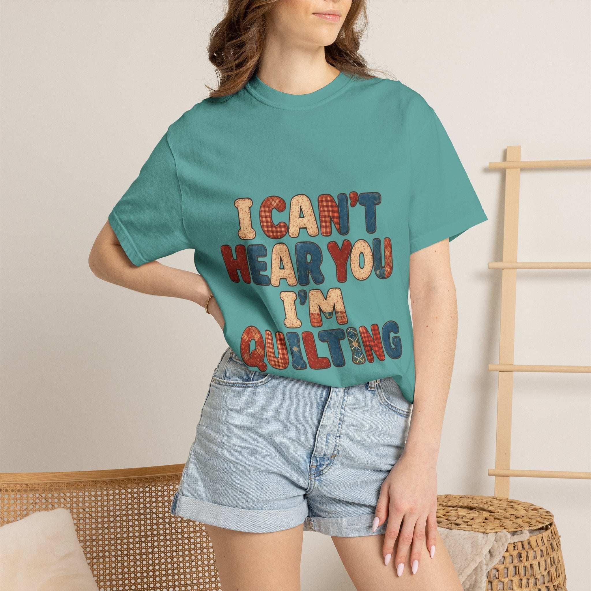 Quilting T‑Shirt - "I Can't Hear You I'm Quilting" Crafting Tee