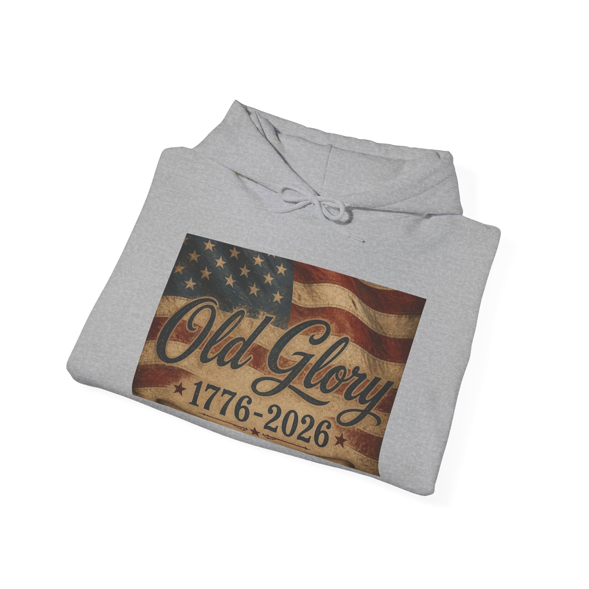 Patriotic Old Glory 1776-2026 Hoodie — American Flag Sweatshirt
