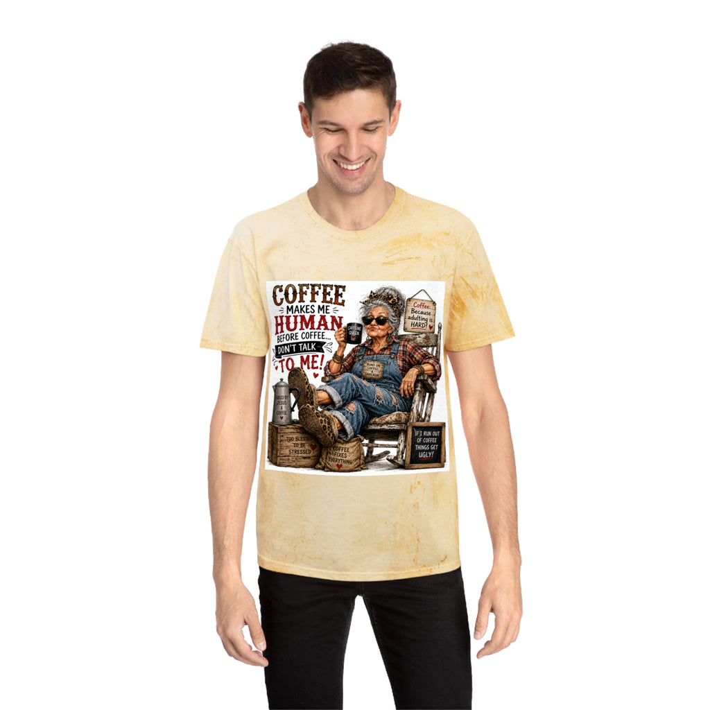 Funny Vintage Grandma Coffee Addict Tee