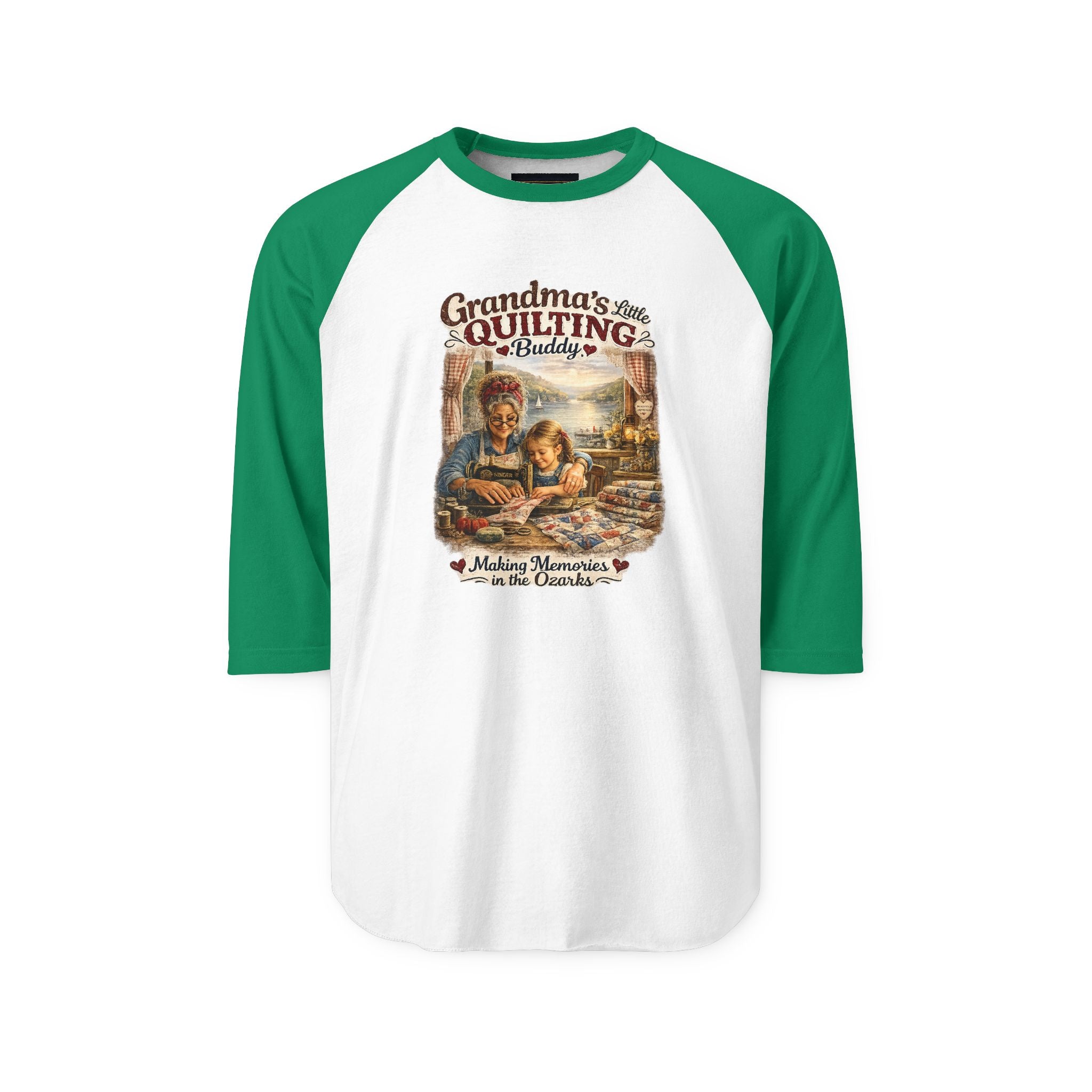 Quilting Grandma Raglan Shirt – "Grandma's Quilting is My Therapy" 3/4 Sleeve