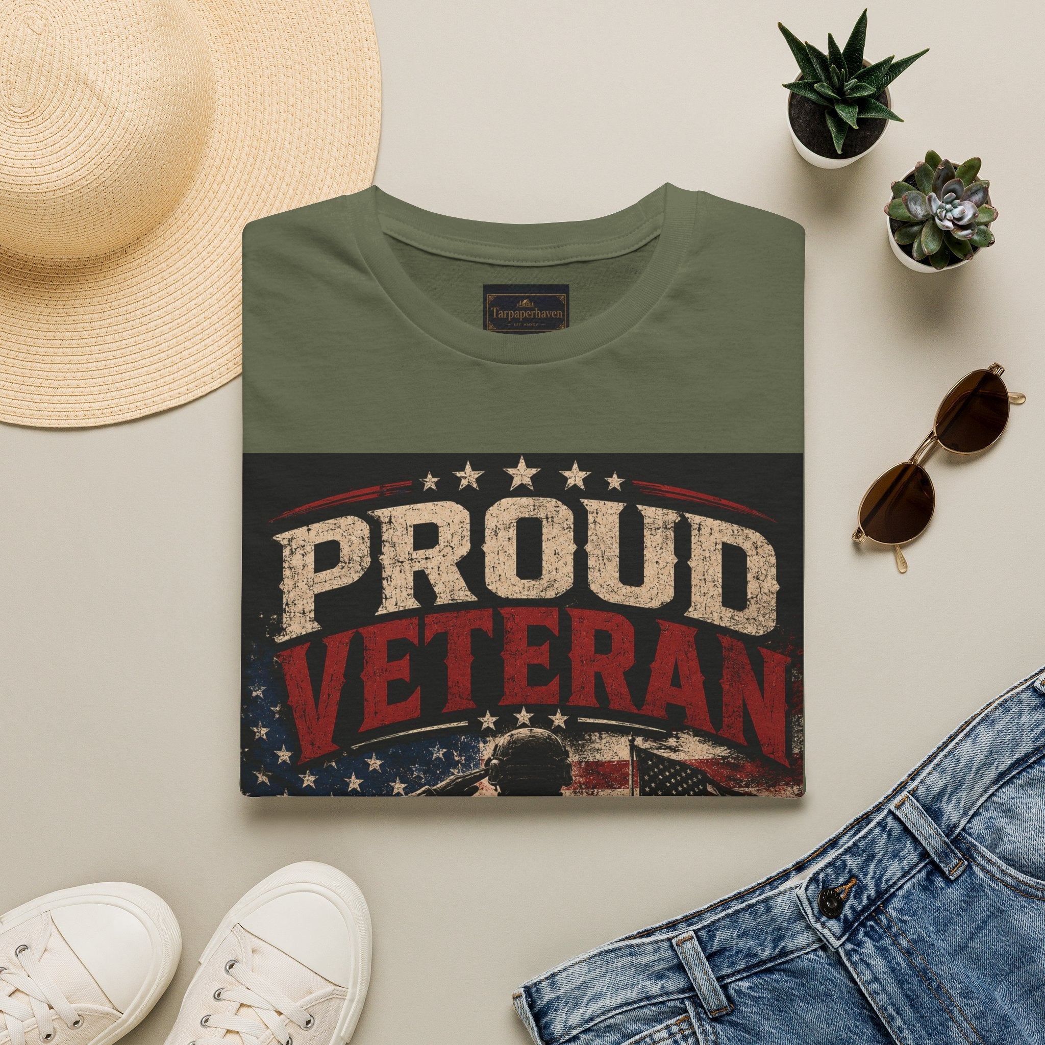 Proud Veteran T-Shirt — Patriotic Military Family Tee