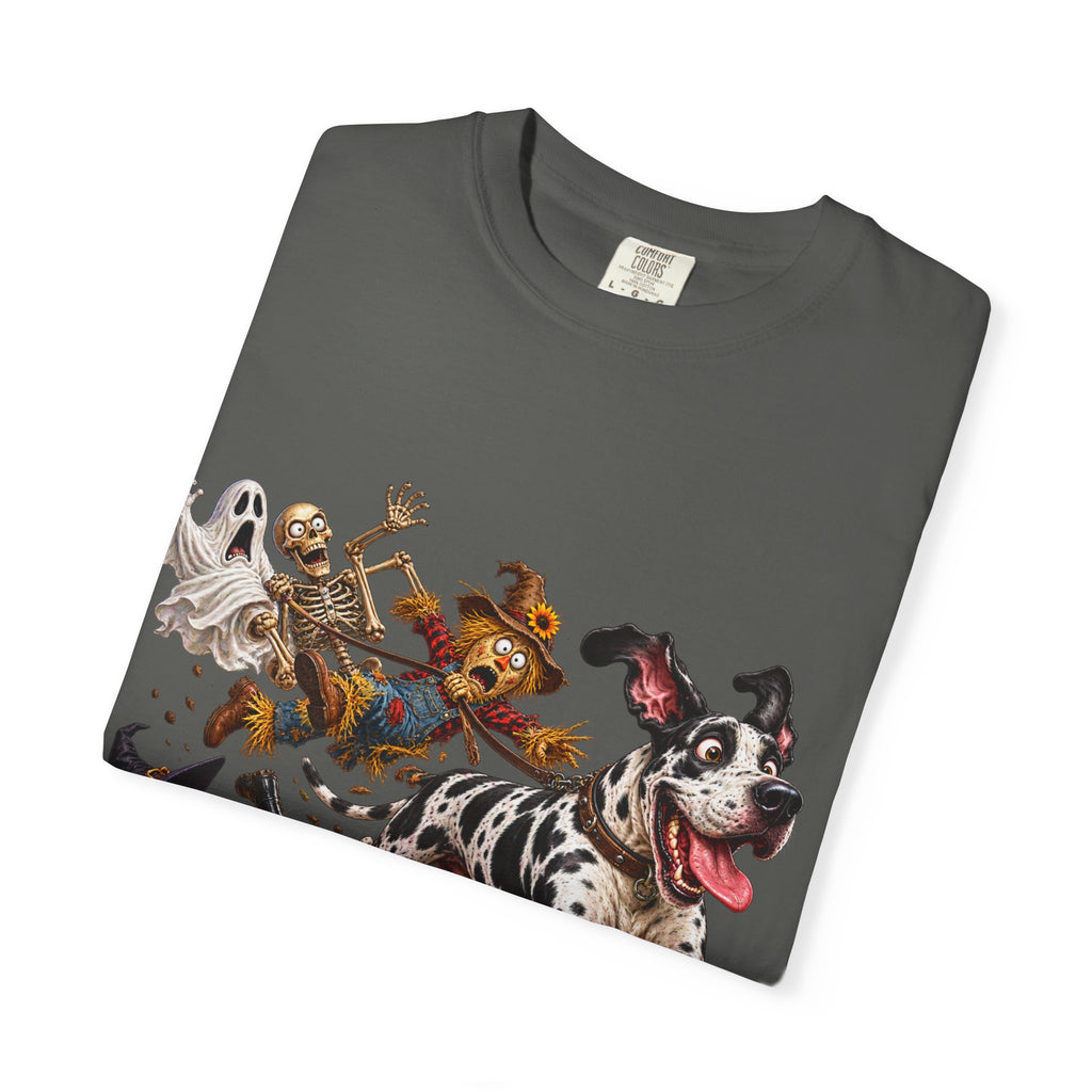 Halloween Great Dane T-Shirt — Cute Dog in Pumpkin Costume Graphic Tee