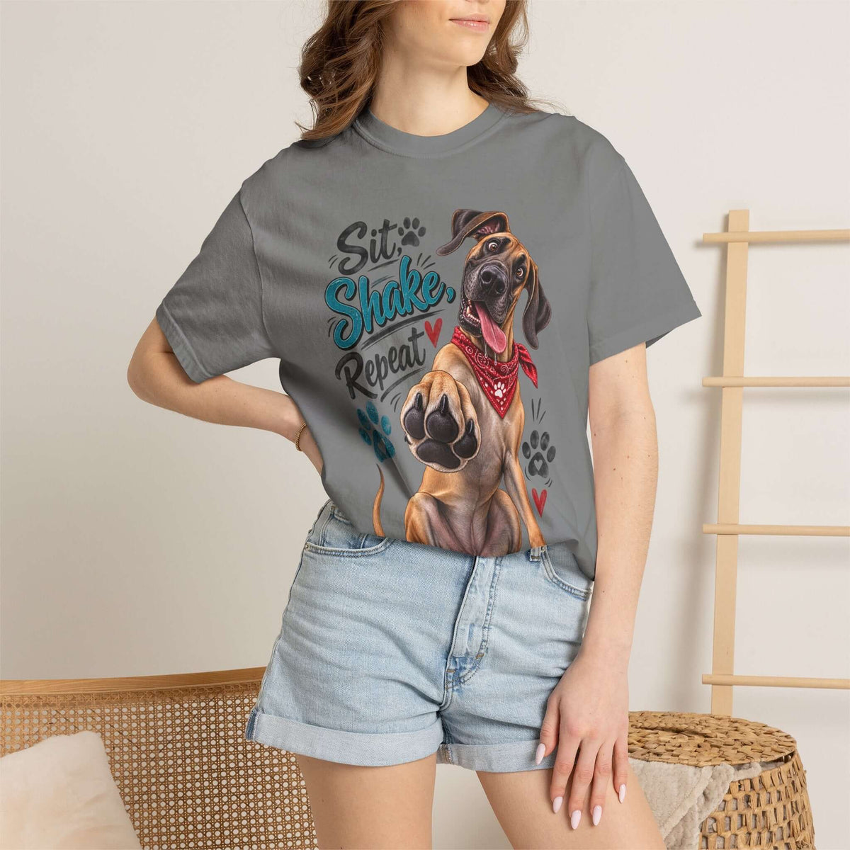 Great Dane Paw Print Tee