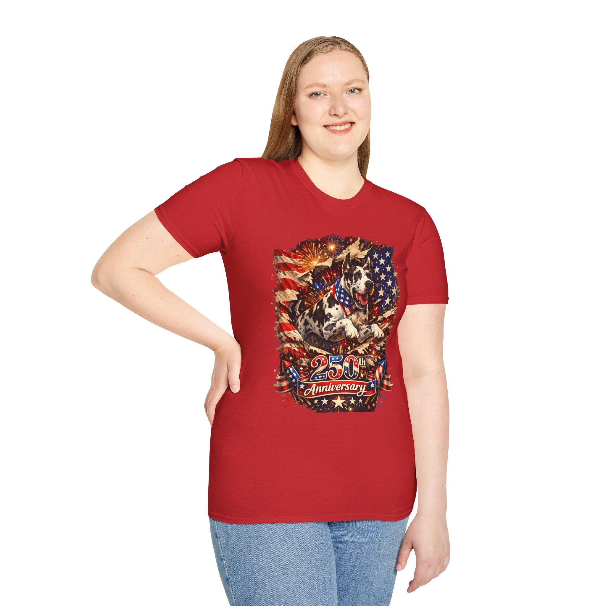 Patriotic 250th Great Dane T-Shirt