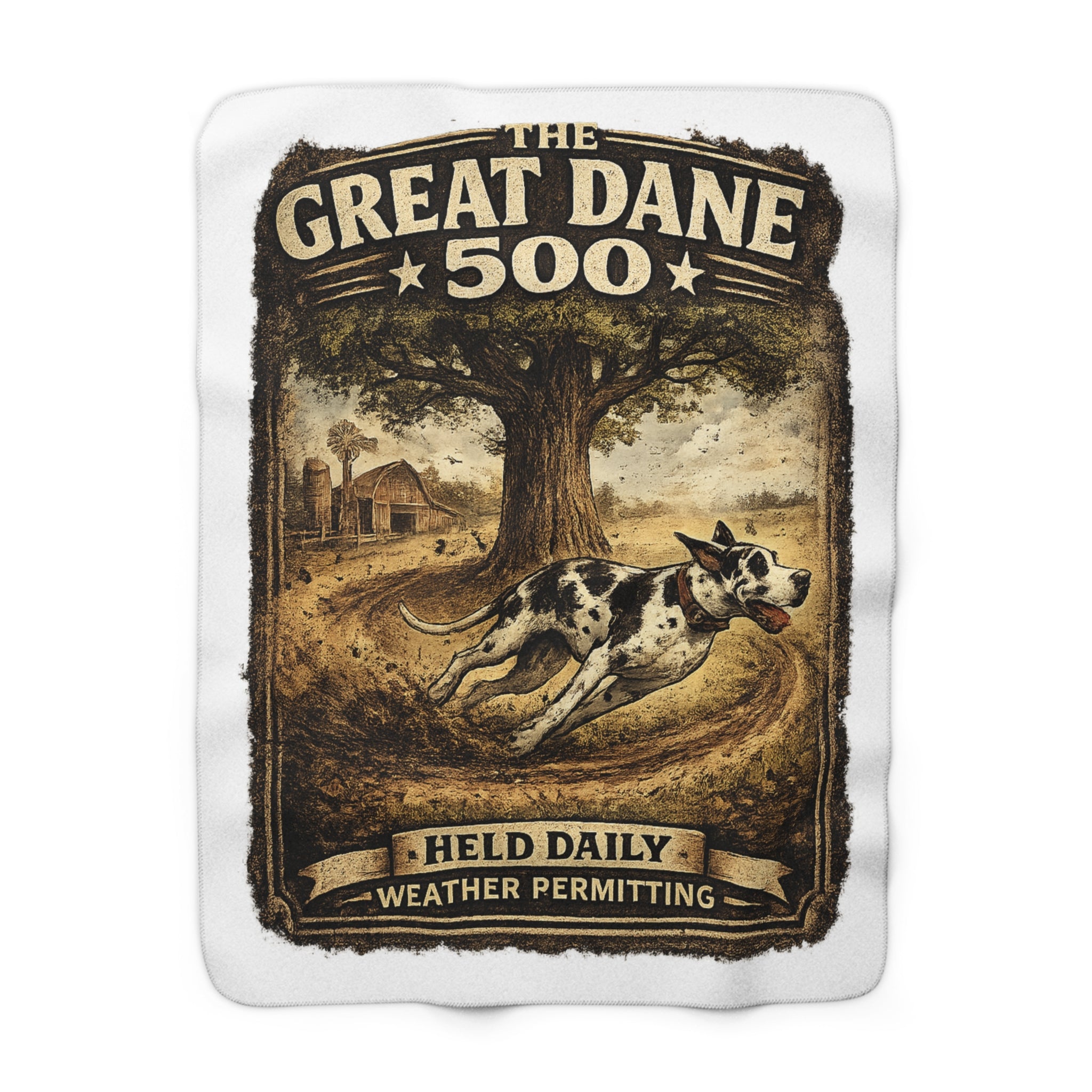 Great Dane Zoomies  500 Sherpa Fleece Blanket