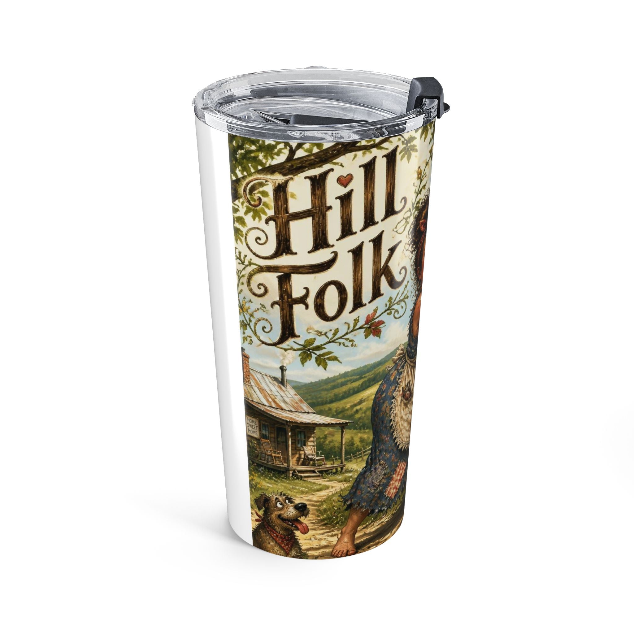 20oz Travel Tumbler — Hill Folk Americana design