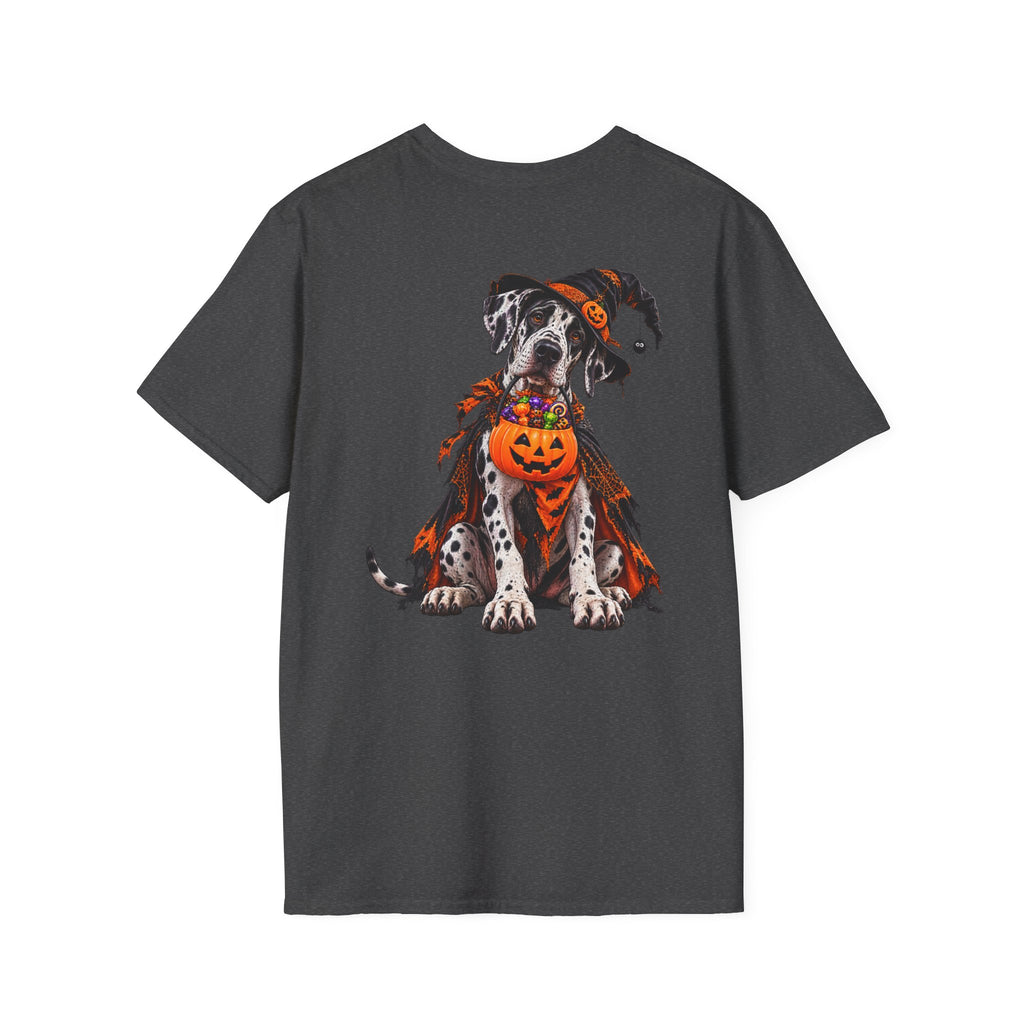 Halloween Dalmatian T-Shirt — Cute Dog with Jack-O’-Lantern Costume